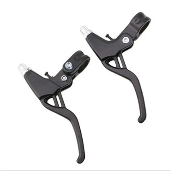 Par Universal Legering Cykelbremsegreb Bremsehåndtag Greb MTB Cykelbremsehåndtag Bremsegreb til Racercykel MTB Styr 22 mm Diameter (Sort)