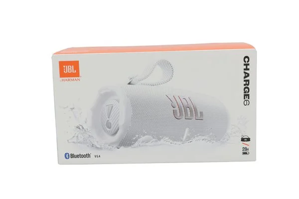 hvit, JBL Charge 6, bærbar Bluetooth-høyttaler
