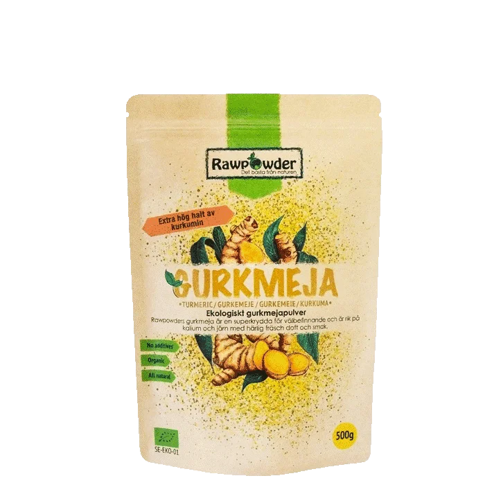 Rawpowder Ekologisk Gurkmeja Pulver 500 g