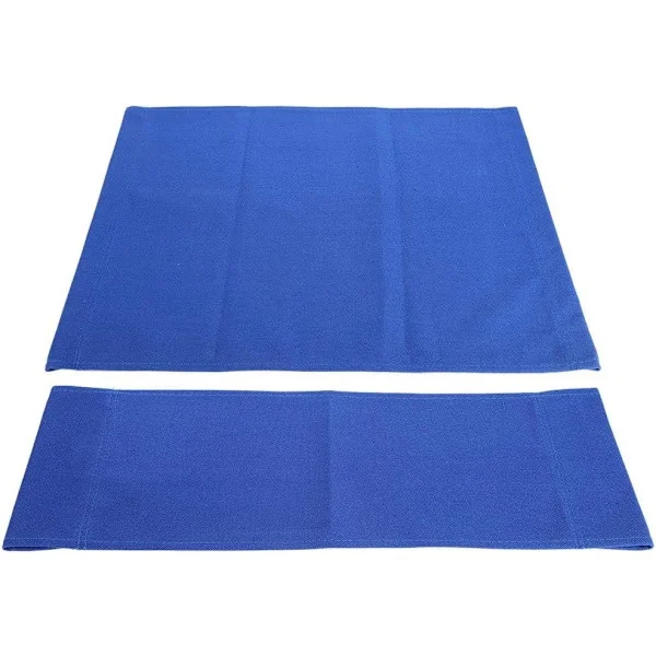 994338 Stol Canvas Överdrag, 1 Set Regissörsstol Canvas Ersättningssits Tyg Heminredning Möbeltillbehör Blå