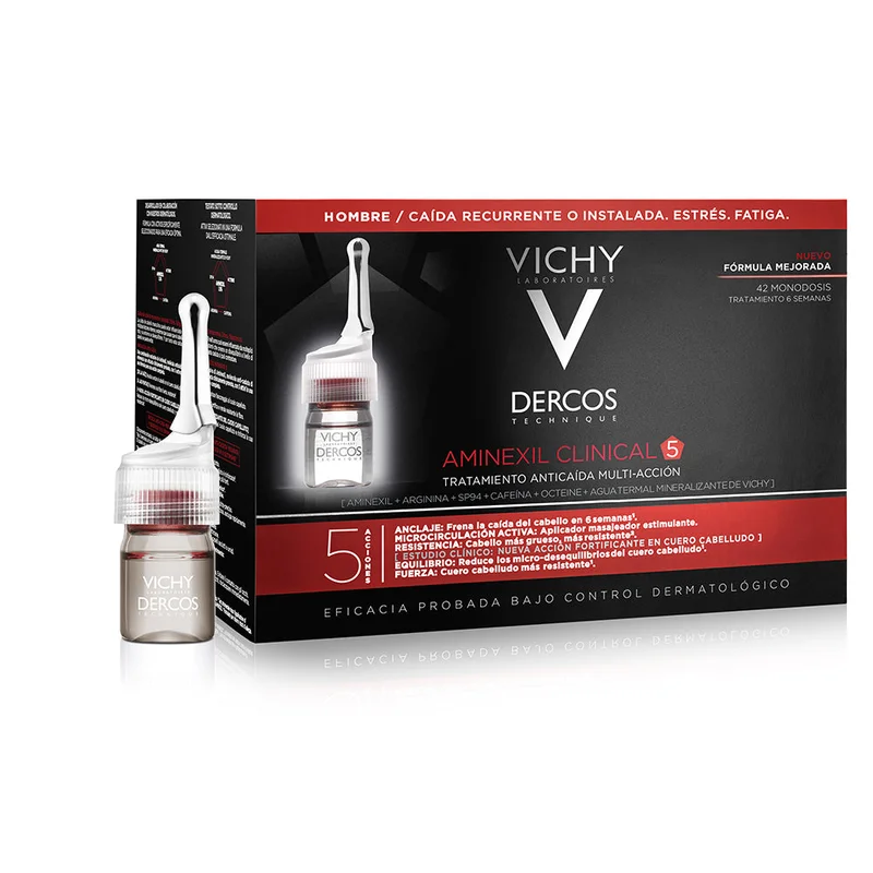 VICHY Dercos Aminexil trattamento anticaduta uomo 42 fiale 42 x 6ml - Trattamento per Capelli