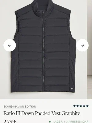 Svart dunväst från Scandinavian Edition