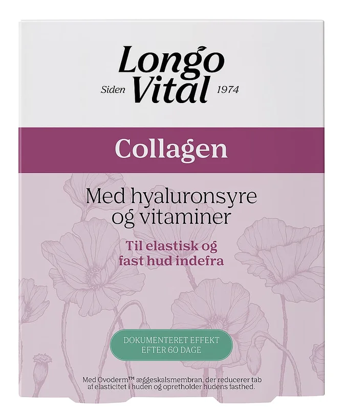 Longo Vital Collagen med hyaluronsyre og vitaminer 30 stk., Helse & Madvarer, Kollagen, Kollagenpiller