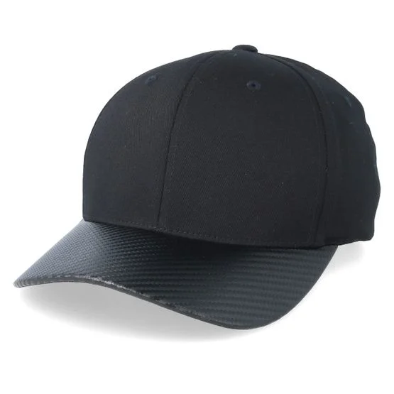 Flexfit - Black - flexfit - Cap - Carbon Black Stretch Fit - Hatstore
