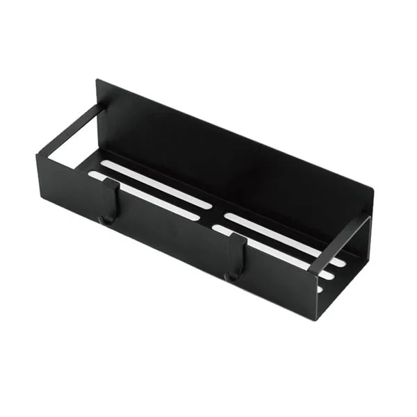 Svart krydderhylle 27 x 8,5 x 5 cm / magnetisk kjøkkenhylle / oppbevaringshylle / kjøleskapshylle