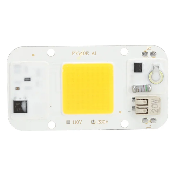 220V Högtrycks LED-chip Fri Drivrutin COB Ljuskälla Integrerad Lamp Pärla Växtljus 20W Varmt Ljus