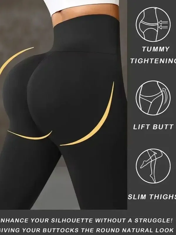 AliExpress - Pantalon de yoga taille haute pour femme, Legging sculptant avec large ceinture, Pantalon d'entraînement ajustable pour le running, la 