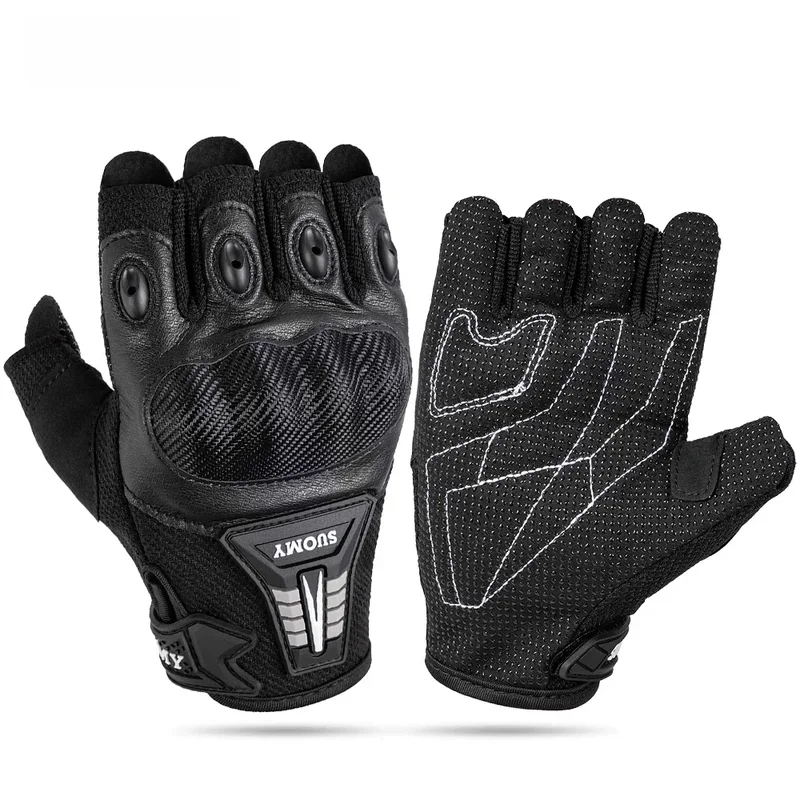 AliExpress - SUOMY été demi doigt Moto gants pleine paume antidérapant Guantes Moto Moto sans doigts gant Moto cyclisme motard course