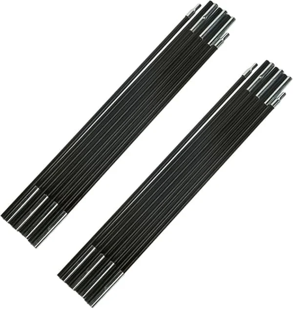 Universal trampoline fiberglass stang, brukes til å erstatte toppstang/metallring -2 hetter [total lengde 3,2 meter] 7 seksjoner