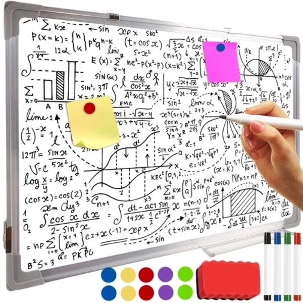 Whiteboard-tavle med Tilbehør / Whiteboard - 60x40cm