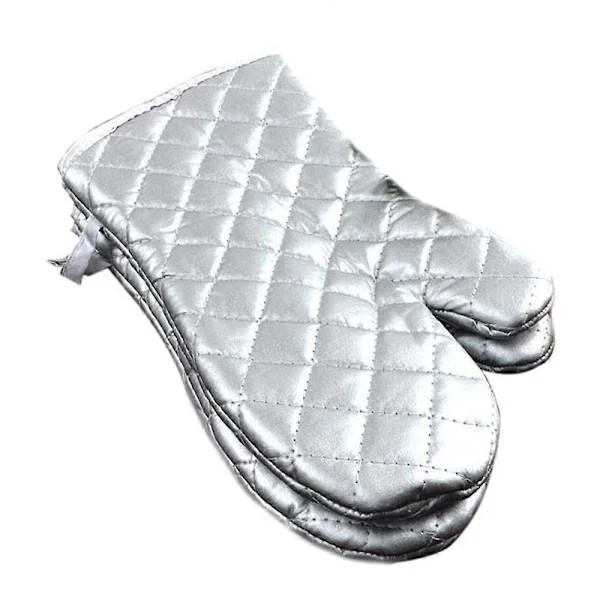Extended and Thickened Microwave Gloves Insulation Gloves Oven Anti-scalding Baking High Temperature Resistant Gloves Large