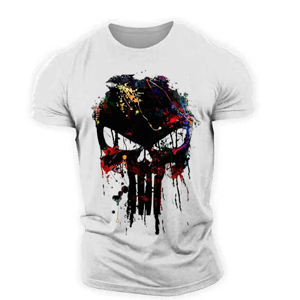 Vintage T-shirts för män 3d Vinking printed Street Retro Sparta Kortärmade Hip Hop-tröjor Oversized t-shirt Man Lösa kläder Z