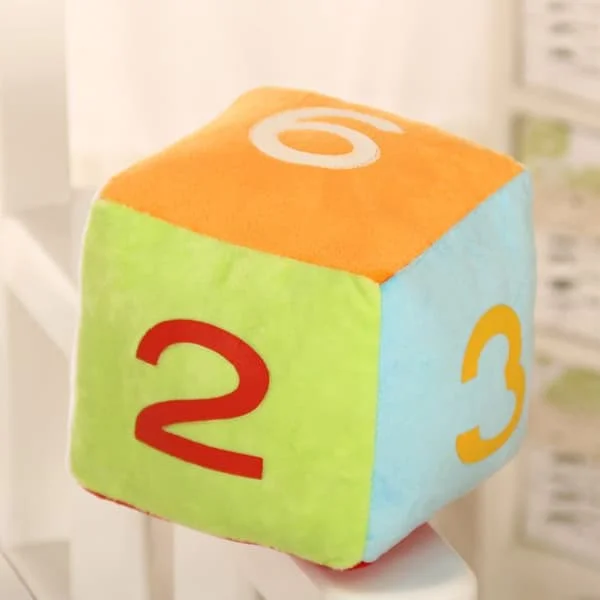 10 cm Fluffiga Plysch Tärningskuddar Kreativa Plyschleksaker Kuddar Present