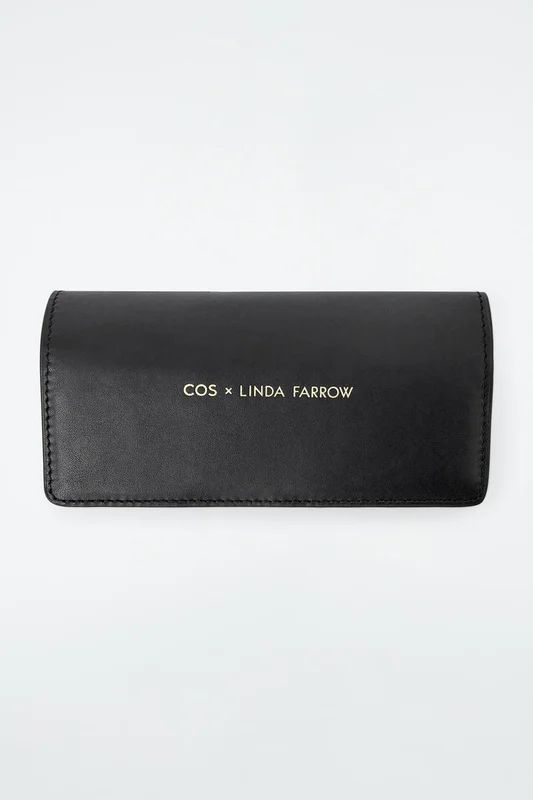 COS Women's Facet Gafas De Sol Rectangulares in Rojo