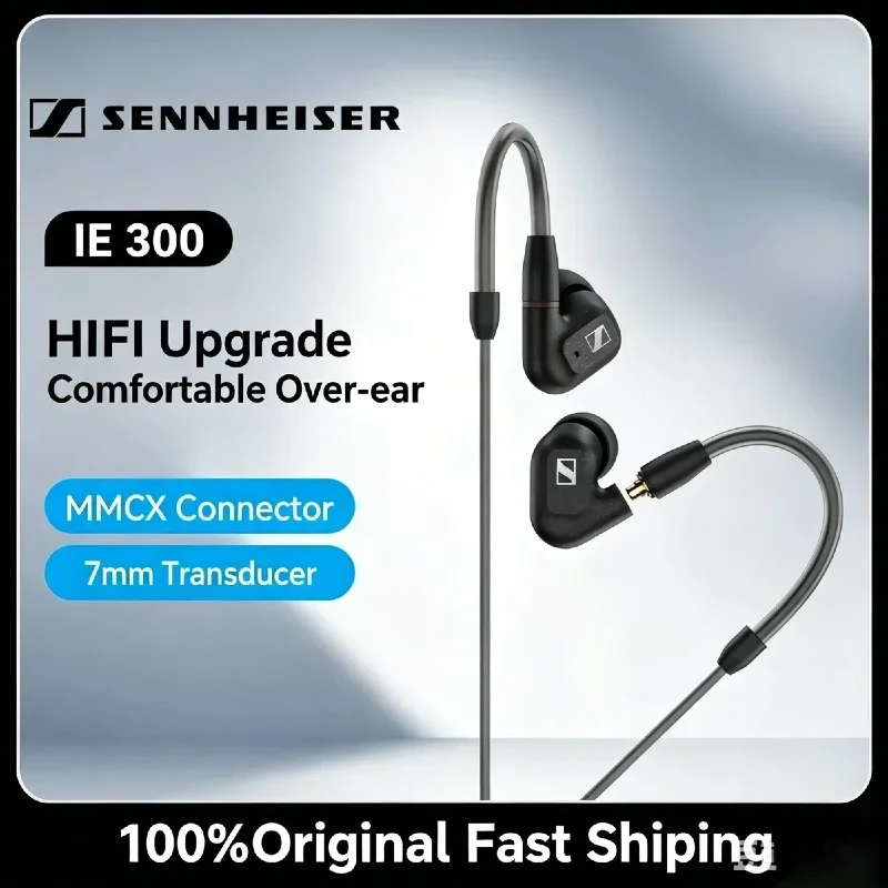AliExpress - 2026 Original Sennheiser IE300 Professionelle In-Ear-Kopfhörer mit Kabel, HIFI-Headset, Geräuschisolierung, Monitoring-Kopfhörer, 