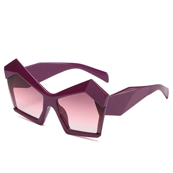 Retro Cateye Solglasögon Kvinnor Oversized Vintage Cat Eye Solglasögon UV400 Linser
