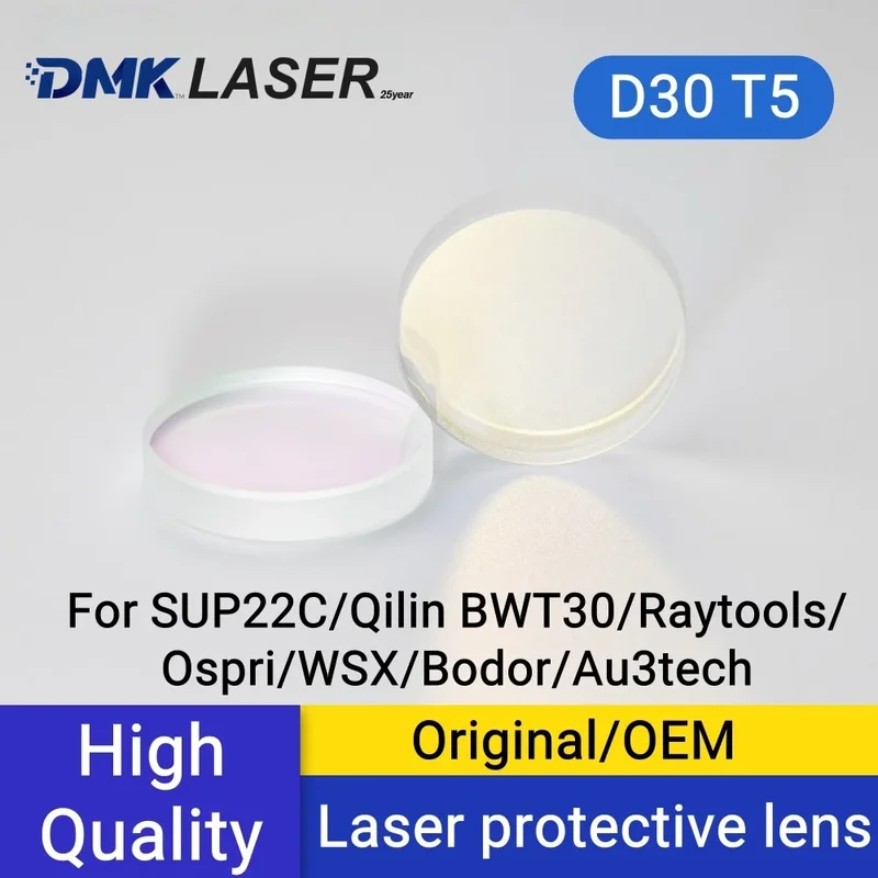 AliExpress - DMK – fenêtres de protection laser 30x5mm, palans de protection D30 T5 pour SUP22C BWT30 Raytools WSX Ospri Bodor, tête de coupe/