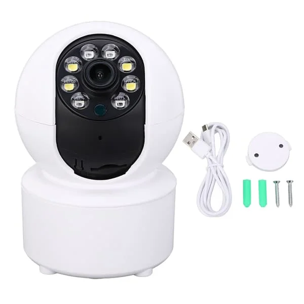Inomhuskamera 1920x1080P HD WiFi Trådlös Hemmakamera Babyvakt Tvåvägs Audio Husdjurskamera