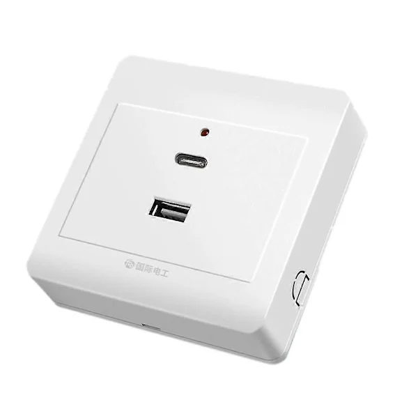 USB Type C Wall Charger Socket Charging Power Outlet With USB Ports
