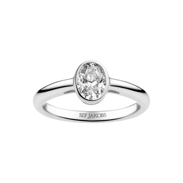 Sif Jakobs Jewellery Ring Sardinien Ovale Piccolo Ringar Dam Silver 54