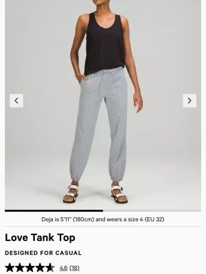Svart linnetopp från Lululemon