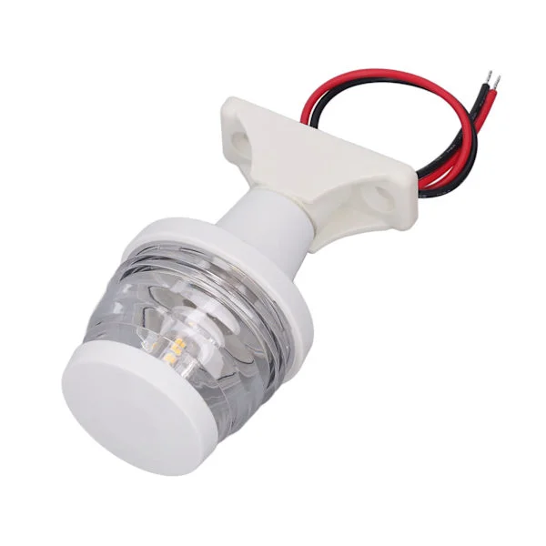 4 tuuman valkoinen LED-merenkulun ankkurivalo 360 astetta ympäriinsä IP65 vedenpitävä 250LM ankkurivalo DC10 24V