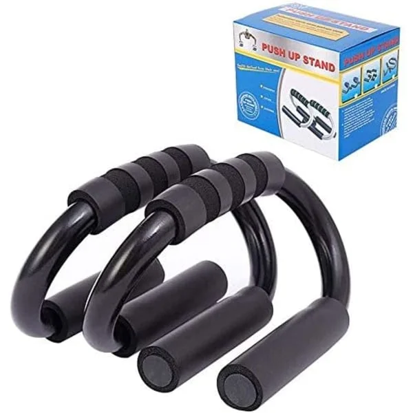 Push Up Bar med skumhandtag Fitness PushUp Ställning S-formad handtag Push Sit Up's Bars Bröstpress Upp