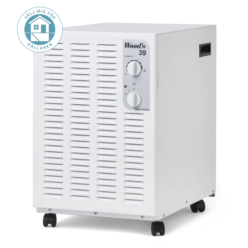 Woods SW39FW I-EcoDefrost+ Avfukter med luftfilter, 140 m², Innendørsklima