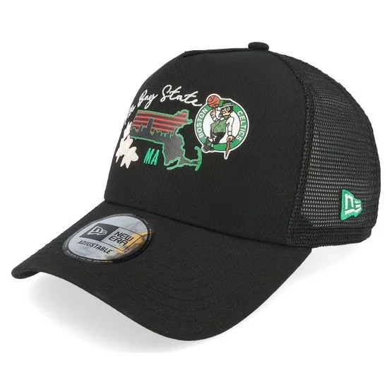 New Era - NBA Black trucker Czapka Z Daszkiem - Boston Celtics NBA Trucker Black Trucker @ Hatstore