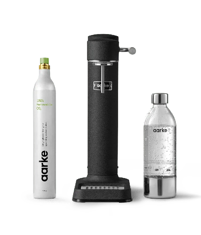 Aarke Carbonator 3 Matte Black Starter Kit - sparkling water maker