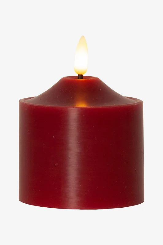 Star Trading - LED Blockljus Flamme 9,5cm - Röd - Ljus - Från Homeroom