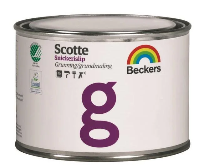 Beckers Grundfärg, Scotte Snickerislip , 0.5L, Vit, Färg & tapeter