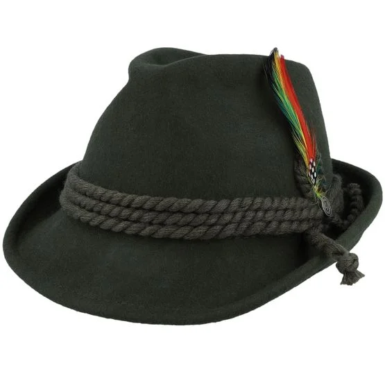 Jaxon & James - Grøn trilby Hat - Tyrolean Hat Green Trilby @ Hatstore