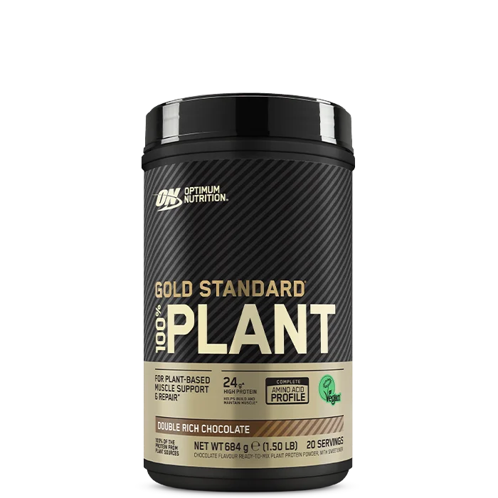 Vegansk protein Optimum Nutrition Gold Standard 100% vegansk planteprotein 684 g, Chocolate - Bodyman.dk
