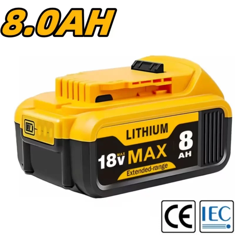 AliExpress - 1/2/4er-Pack 8,0Ah 18V Ersatzakku für Dewalt 18V Max Batterie 8000mAh für Dewalt 18Volt XR Lithium-Ionen-Akkus DCB200