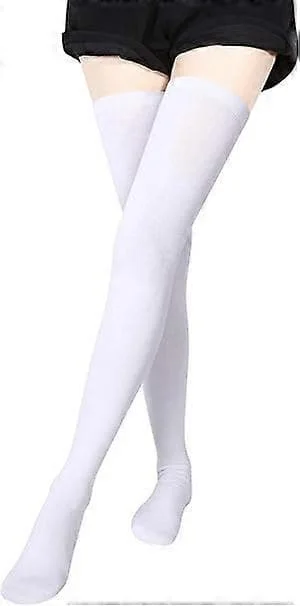 Over Knee Lårhøje Strømper Stribede Strømper 3 Striber Lårhøje Strømper Dame Tubestrømper Varme Cosplay Strømper til Piger