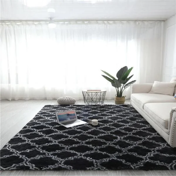 Mjuk ryamatta 80x160cm – Lugghöjd 4cm – Halkfri baksida – Dekorativ matta för sovrum och hall