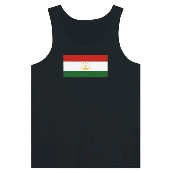 Linne - Flag of Tadzjikistan - Svart - 100 % bomull - Slim fit - Blandat
