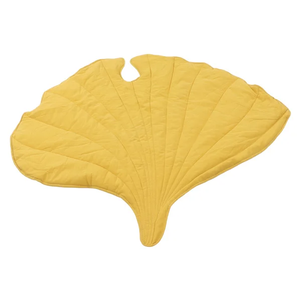 Leaf Shaped Rug, Multifunctional, Soft, Comfortable, Special Shaped Baby Crawling Mat for Kids Room Home Decor, Yellow