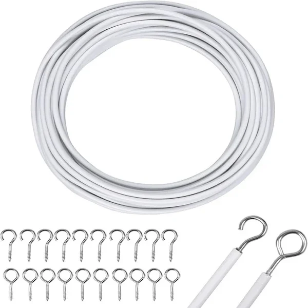 Netgardin Wire 10M Gardin Wire Hvid Gardin Wire med Gardin