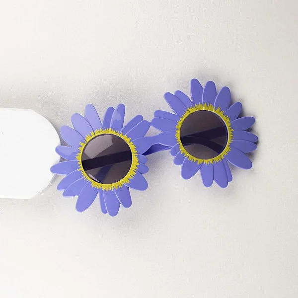 Blomsterbriller Tusenfryd Nyanser LILLA GRÅ LINSER GRÅ LINSER