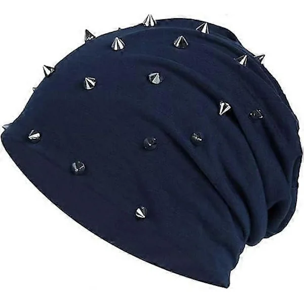 Solhat Mænd Kvinder Stjerne Cool Hæklet Sommer Strik Surf Slouchy Kasketter Hat Lille Hat, Navy