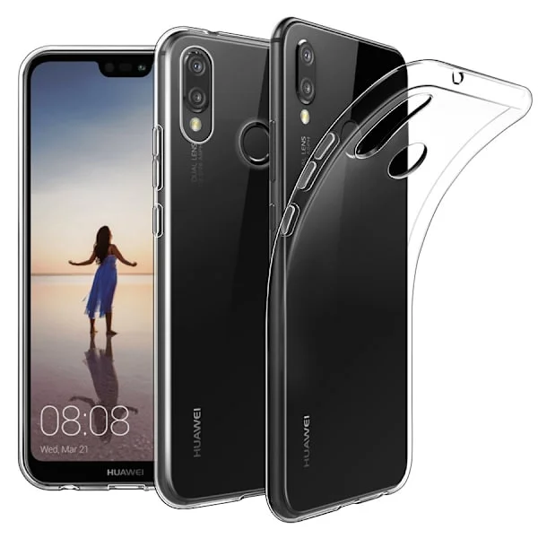 Transparent Silikon TPU-Skal till Huawei P20 Lite