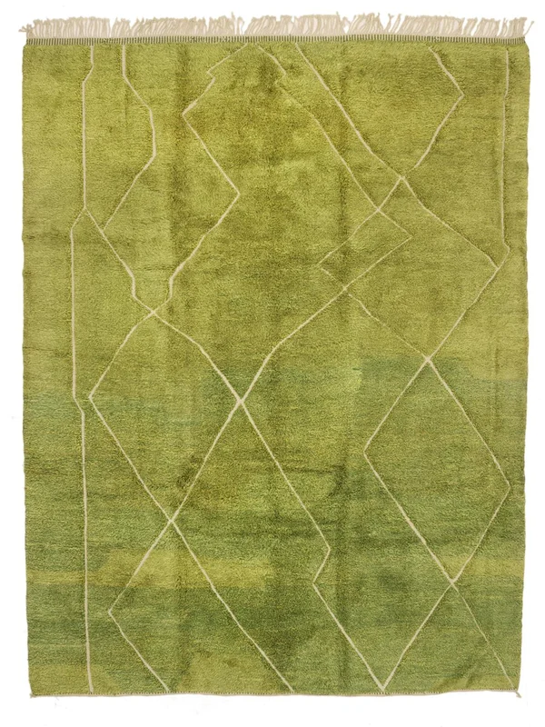 Hand Knotted Berber Moroccan - Mid Atlas 304X388 Wool Rug Large