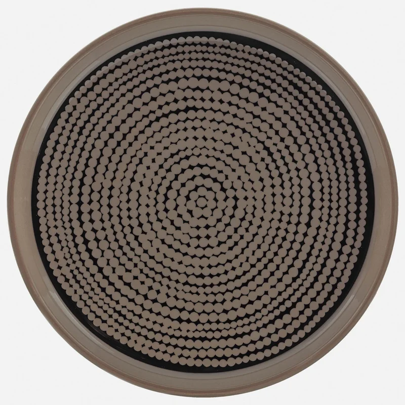 Marimekko Siirtolapuutarha tallerken, Ø 13,5 cm, terra/sort