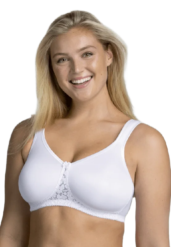 Miss Mary of Sweden Smooth Lacy T-shirt Bh Dam Vit 90e