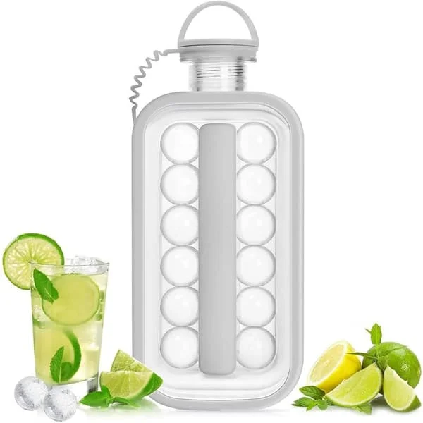 Ice Ball Machine Portable Ice Maker Bottle Ice Cube Molds