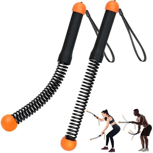 Opgrader Vægtede Reb-løse Battle Ropes, 2 STK Trådløse Battle Rope til Hjemmegym, HIIT, Styrke, Stille Bærbart Træningsreb, Alsidige Træningsreb