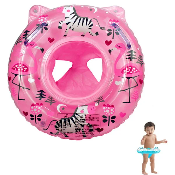Baby Svømme Ring Skov Mønster Baby Flyde Ring Svømning Ring Behagelig og Fast Sæde Ring Med Fortykket Håndtag Oppustelig Svømning Ring