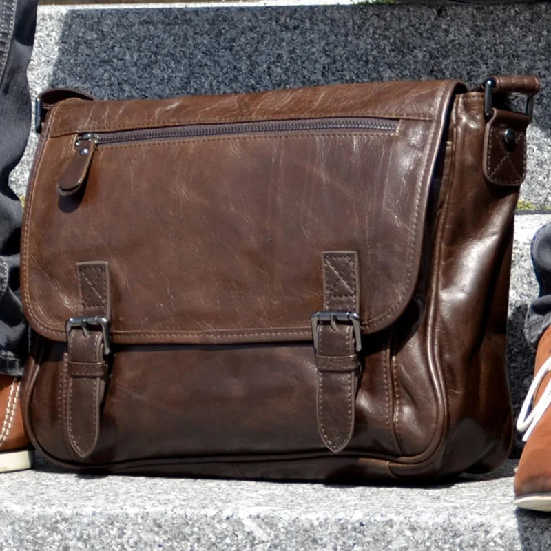 Overly Messenger Leather Bag for Men - Leather bags